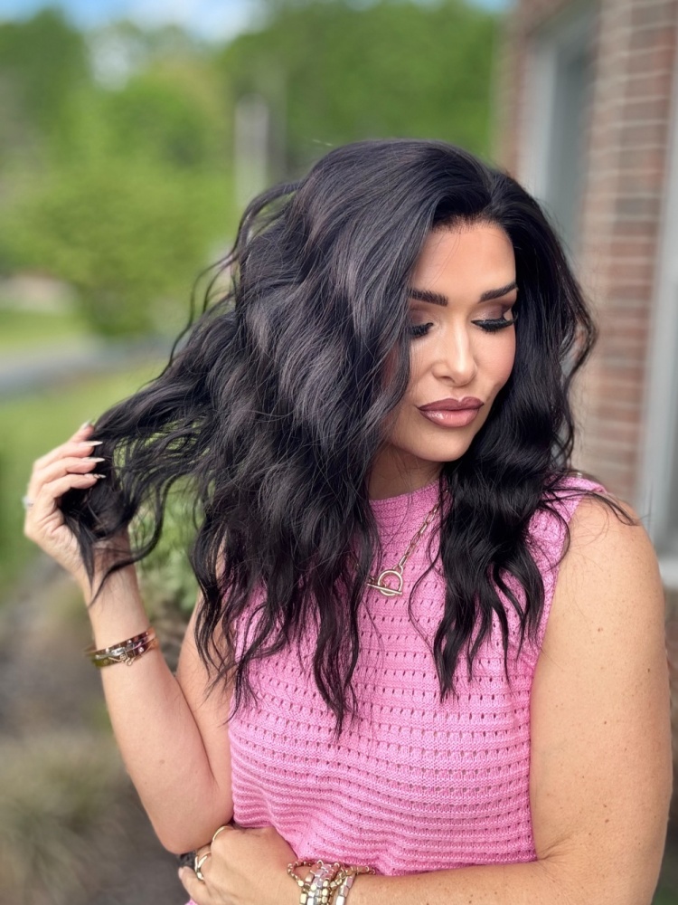 AISOM Mila Black Color Water Wave