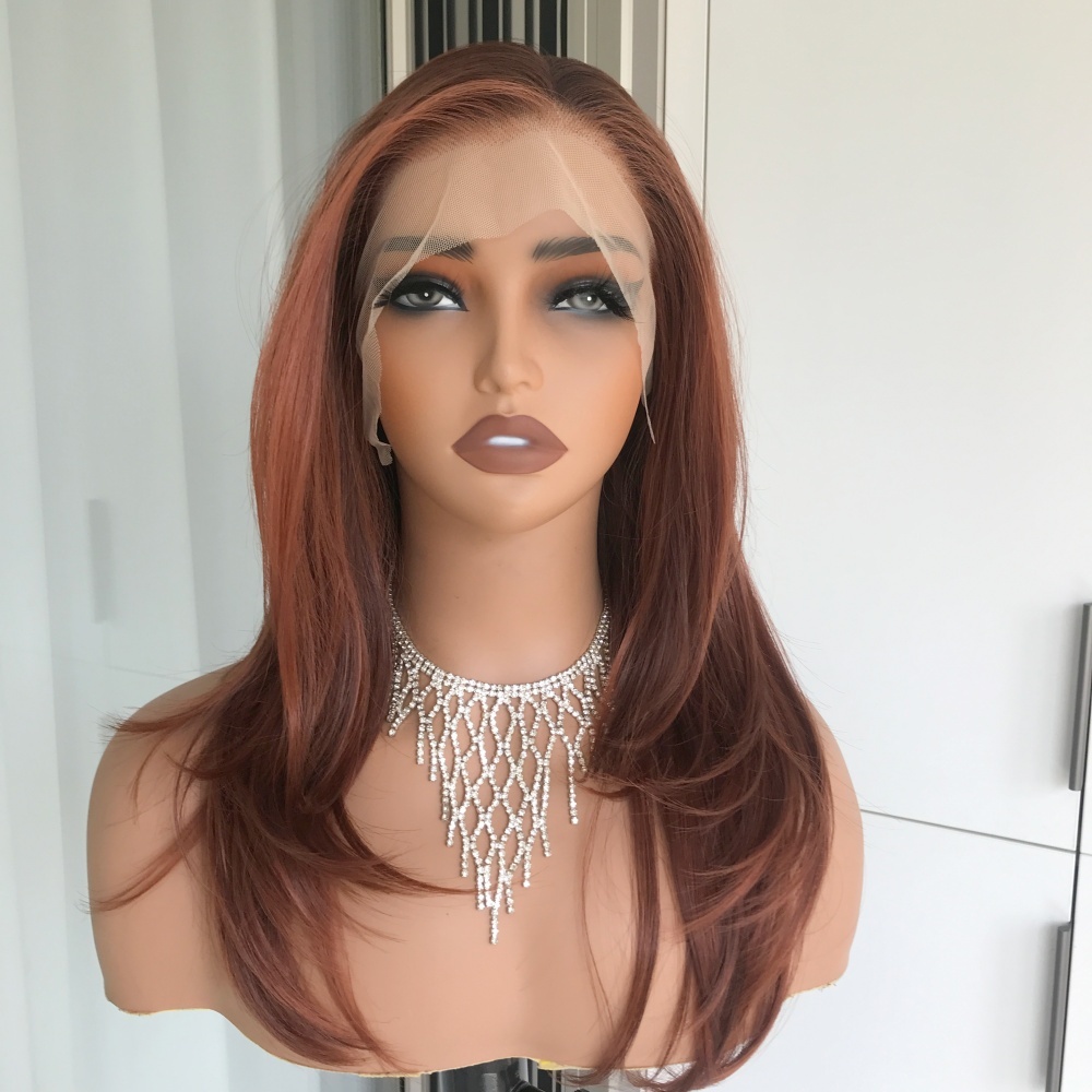 AISOM Jenna Copper Blend Layered Straight