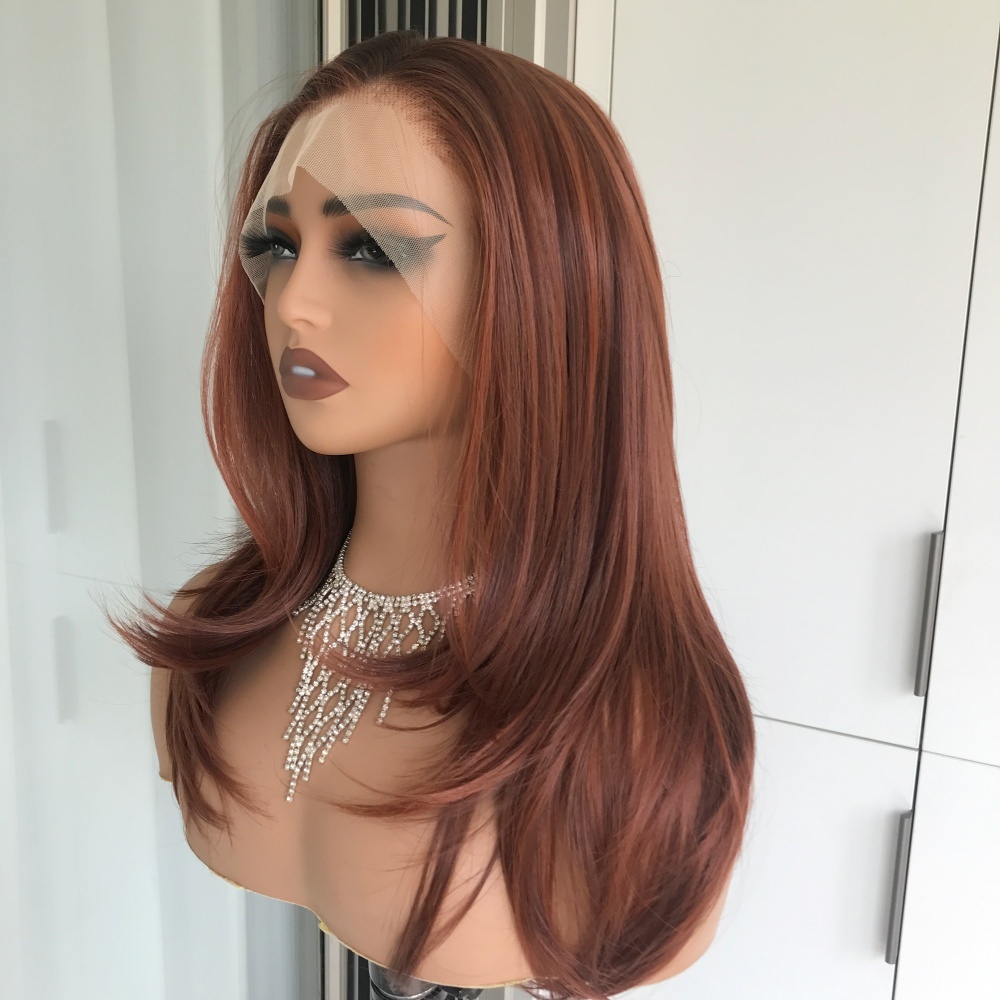 AISOM Jenna Copper Blend Layered Straight