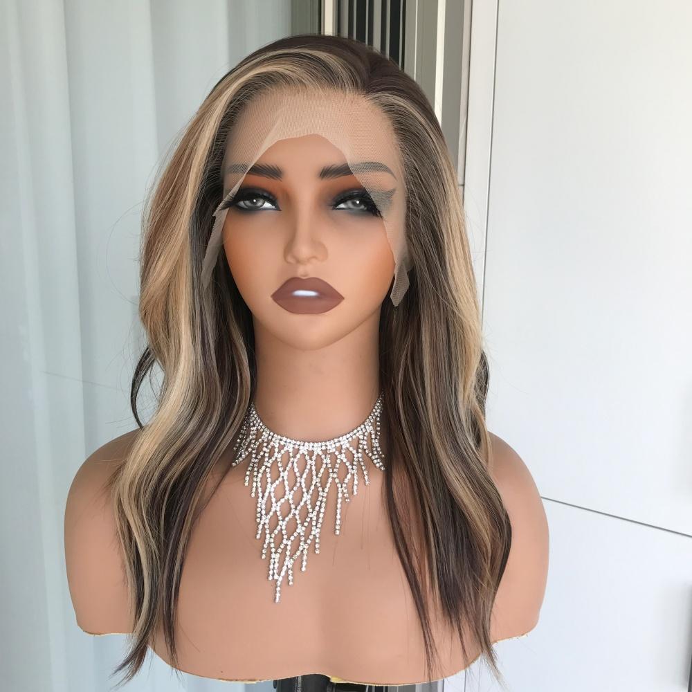 AISOM Tori Sunlit Mocha Natural Wave Synthetic Lace Front Wig