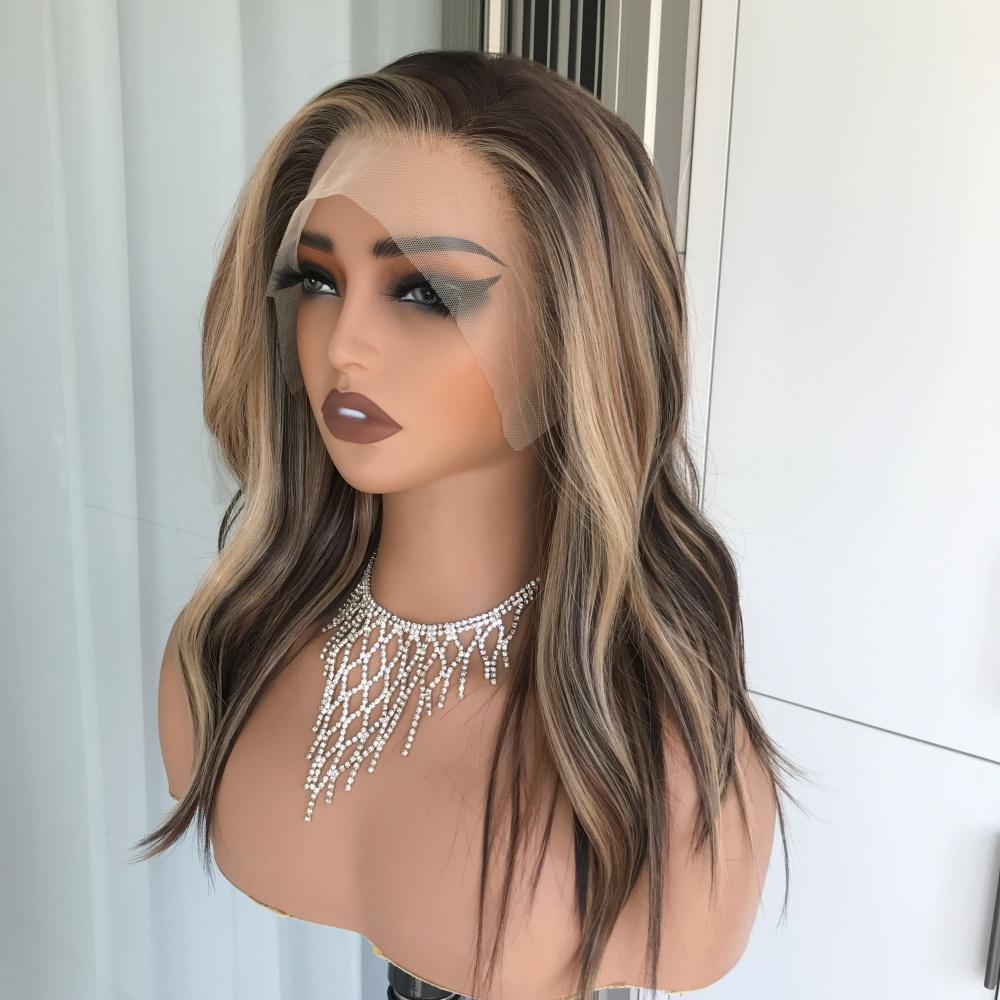 AISOM Tori Sunlit Mocha Natural Wave Synthetic Lace Front Wig