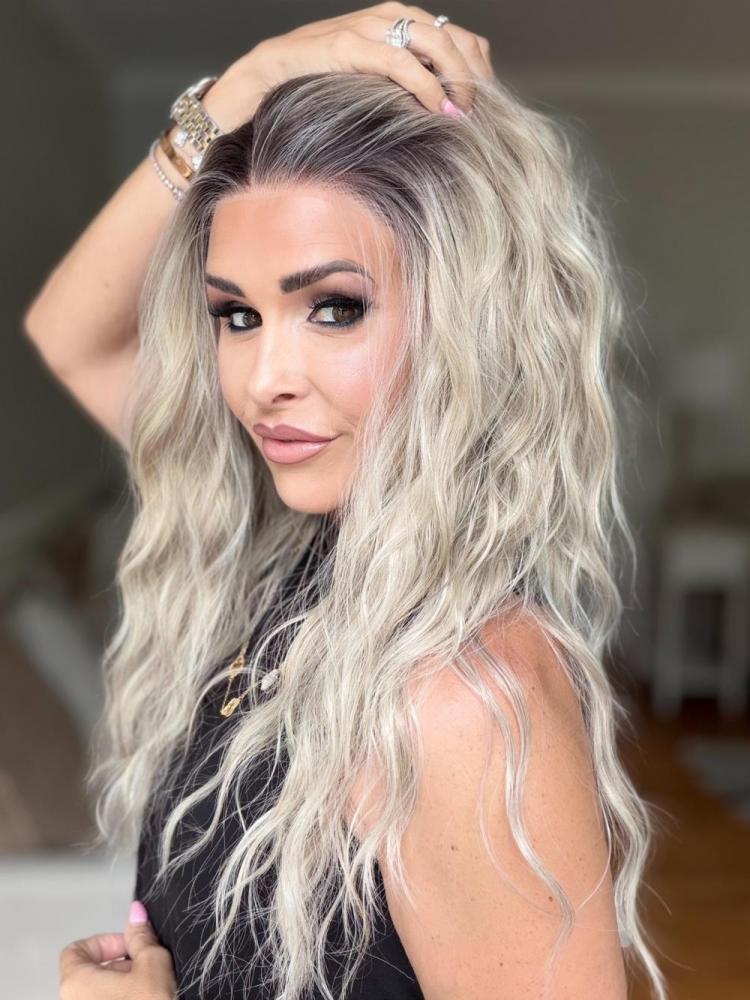 AISOM New Release Marissa Ash Beige Blonde Long Water Wave