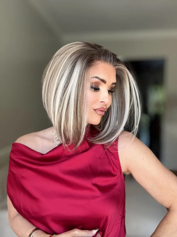 AISOM Caris Buttercream Blonde Short Bob