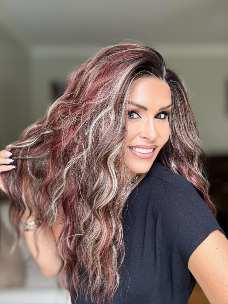 AISOM New Color Marissa Berry Truffle Long Water Wave