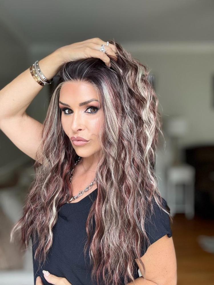 AISOM New Color Marissa Berry Truffle Long Water Wave