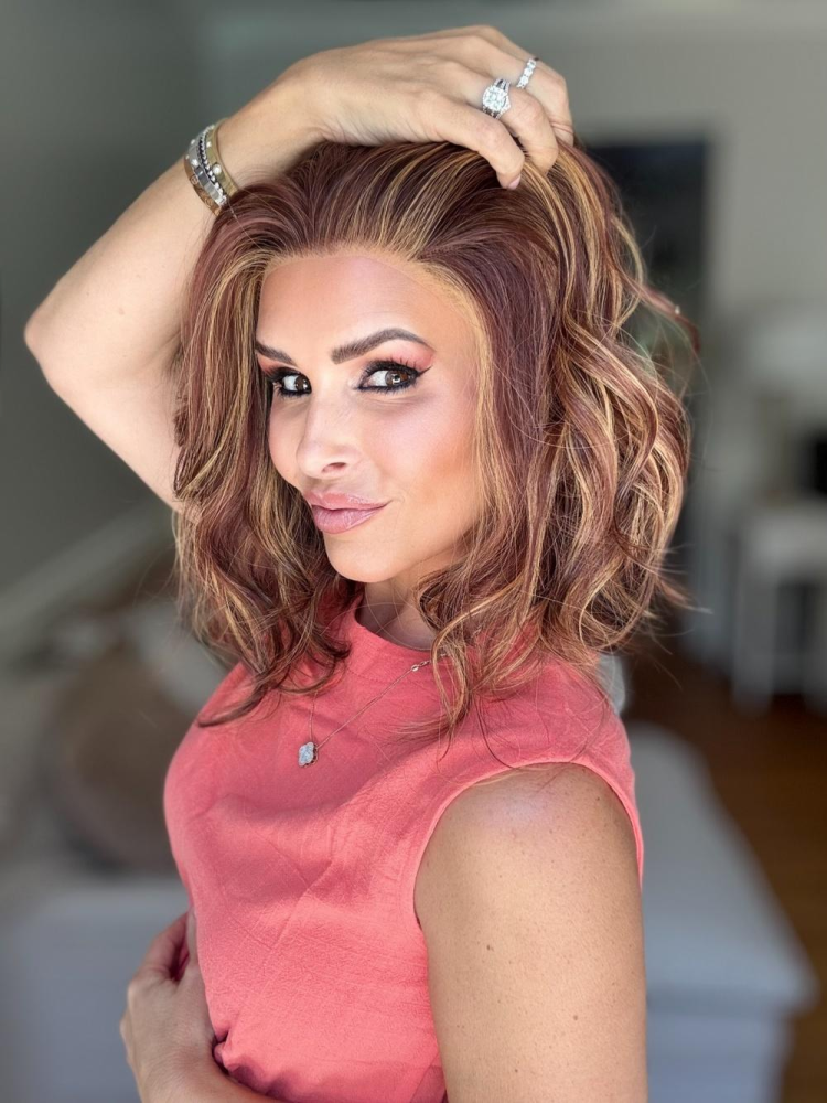 AISOM Katie Golden Copper Short Wave Wig