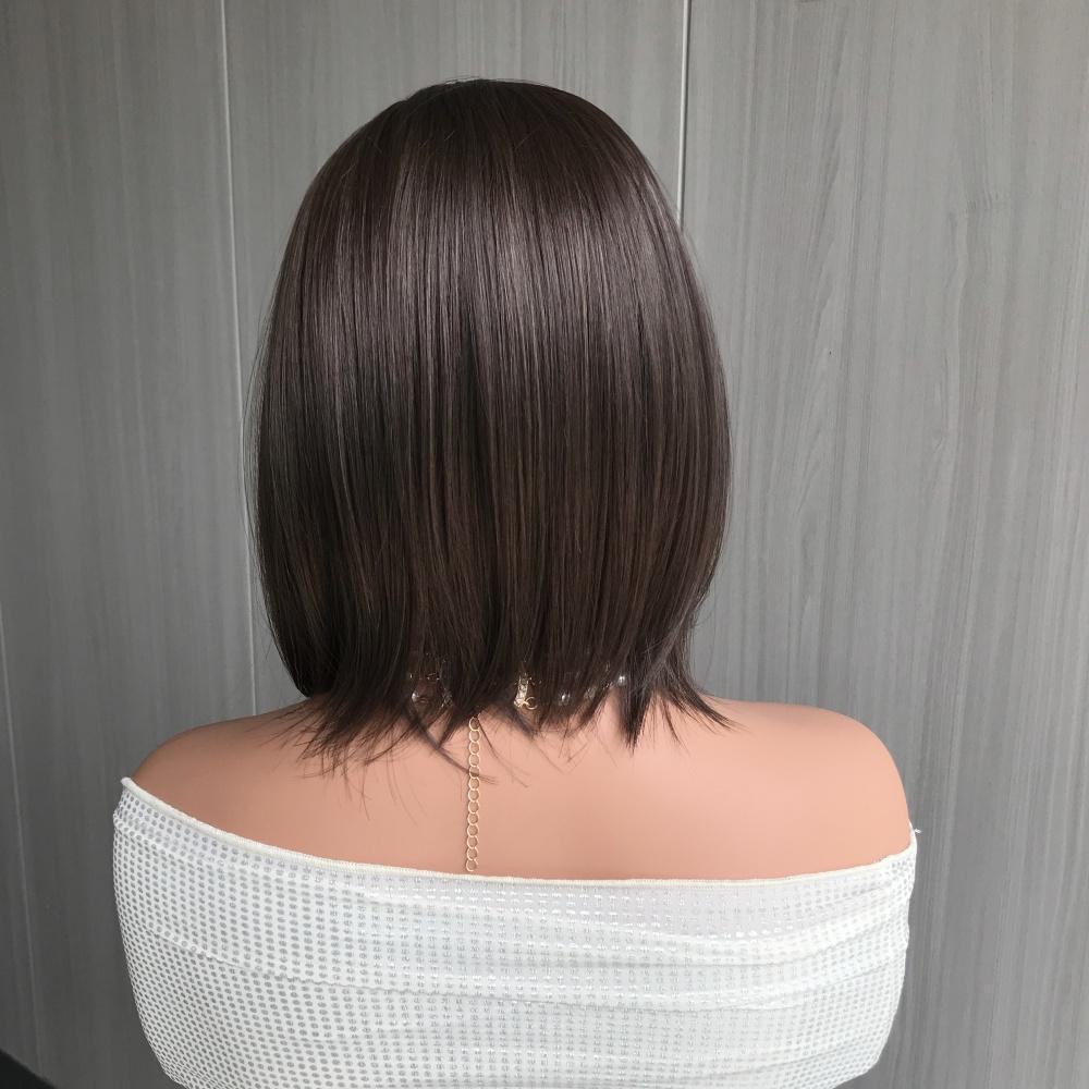 AISOM Caris Smoky Brunette Shot Bob Cut Lace Wig