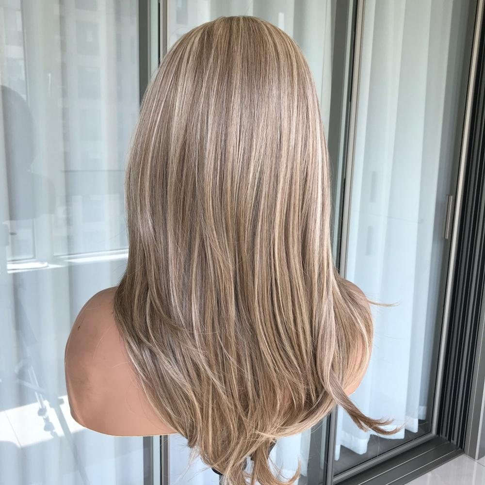 AISOM Jenna Latte Blonde Layered Straight
