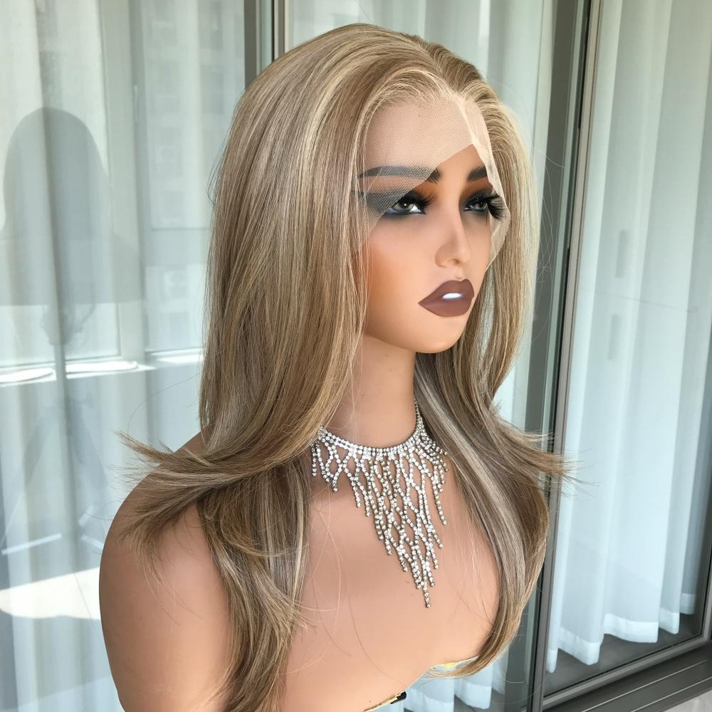 AISOM Jenna Latte Blonde Layered Straight
