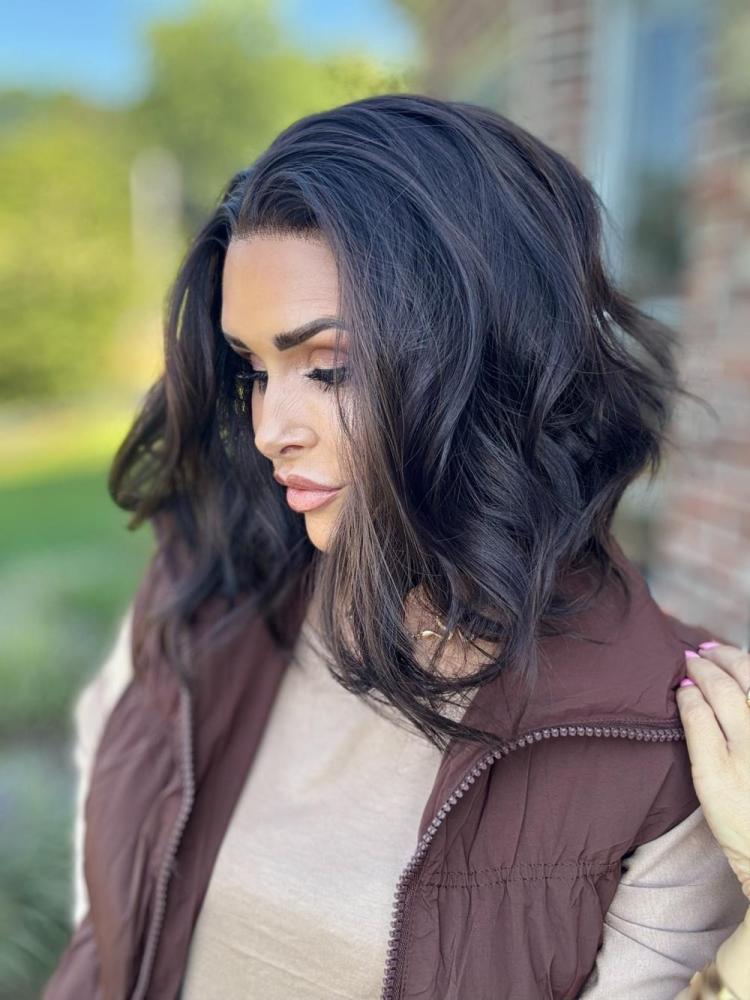 AISOM Katie Dark Plum Brown Short Wave