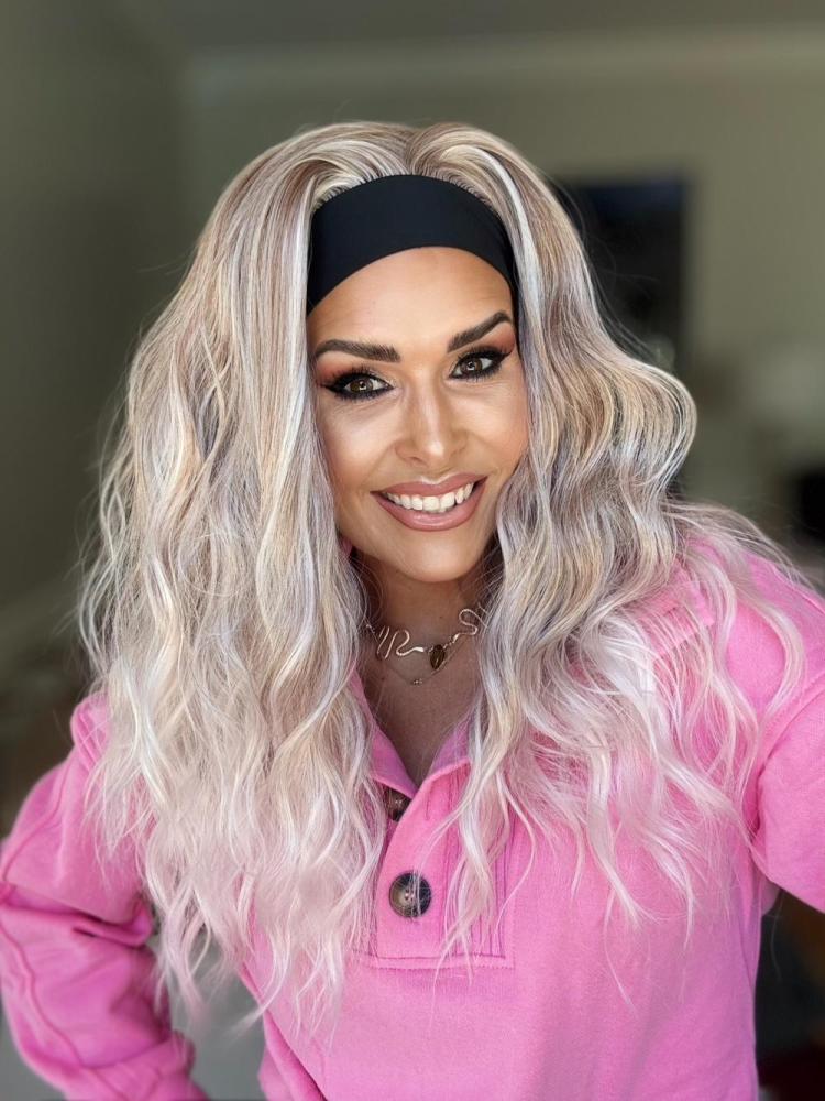 AISOM Maya Blush Apricot Blonde Long Water Wave