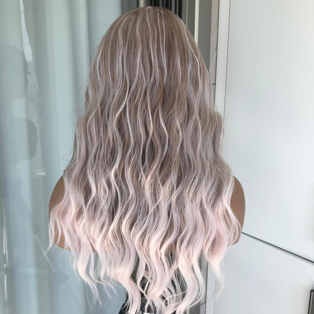 AISOM Maya Blush Apricot Blonde Long Water Wave