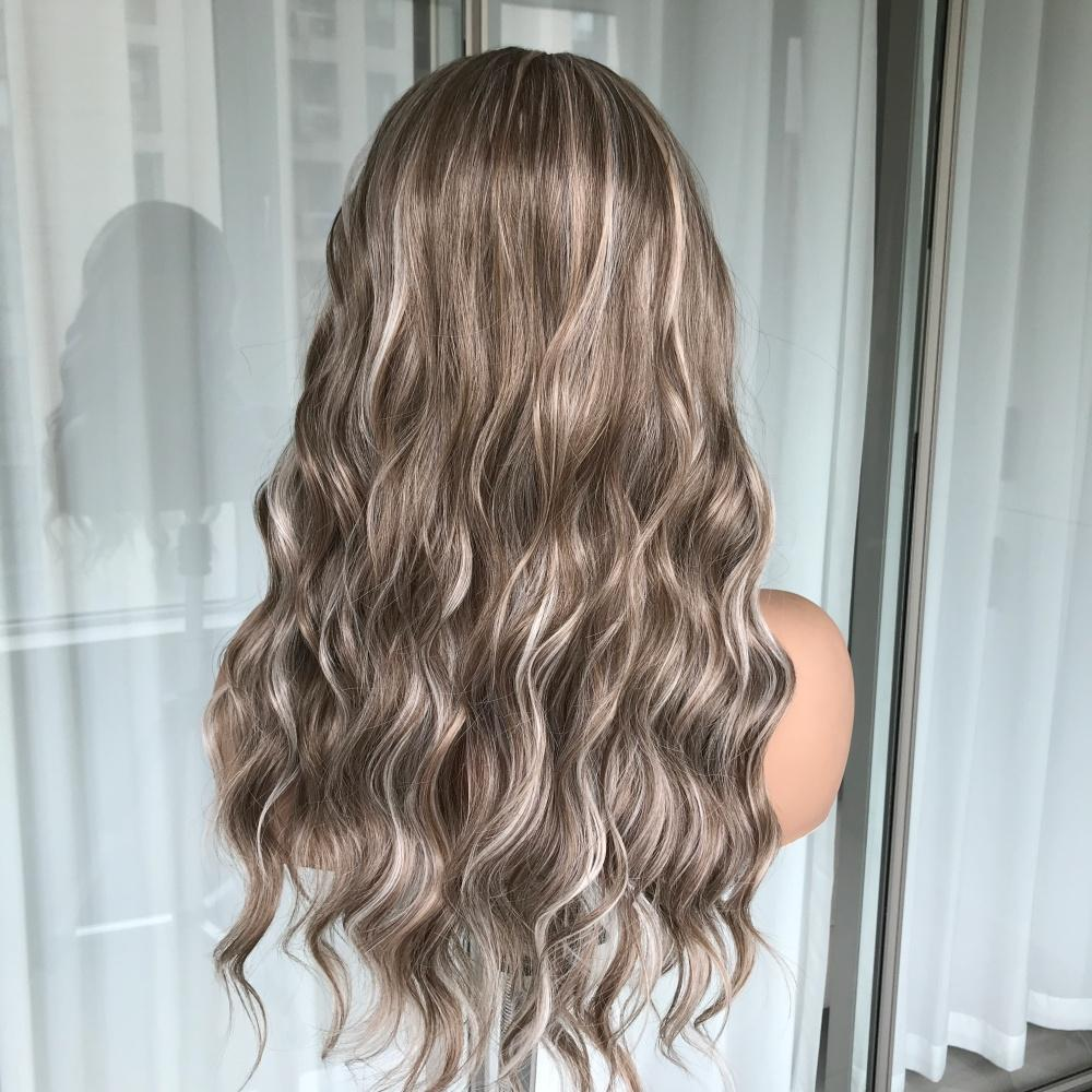 AISOM Maya Chai Cream Long Water Wave Headband Wig