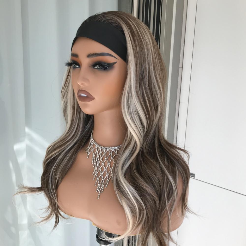 AISOM Cali Vanilla Hazel Soft Wave Headband Wig Wear Go Beginner Friendly Low Density Wig for Women 20Inches Everyday Wig