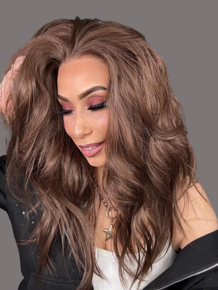 AISOM Greta Chocolate Brown Free Part Lace Front Wig