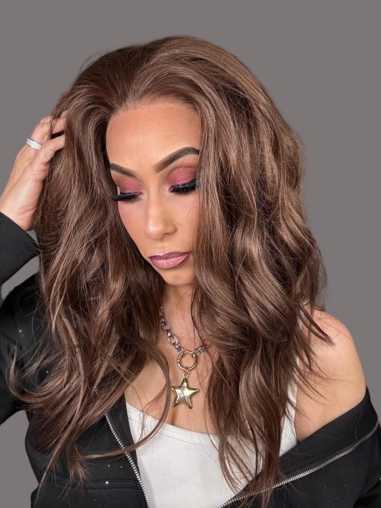 AISOM Greta Chocolate Brown Free Part Lace Front Wig