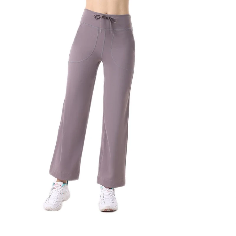Women's casual loose fitting wide leg comfortable pants yoga