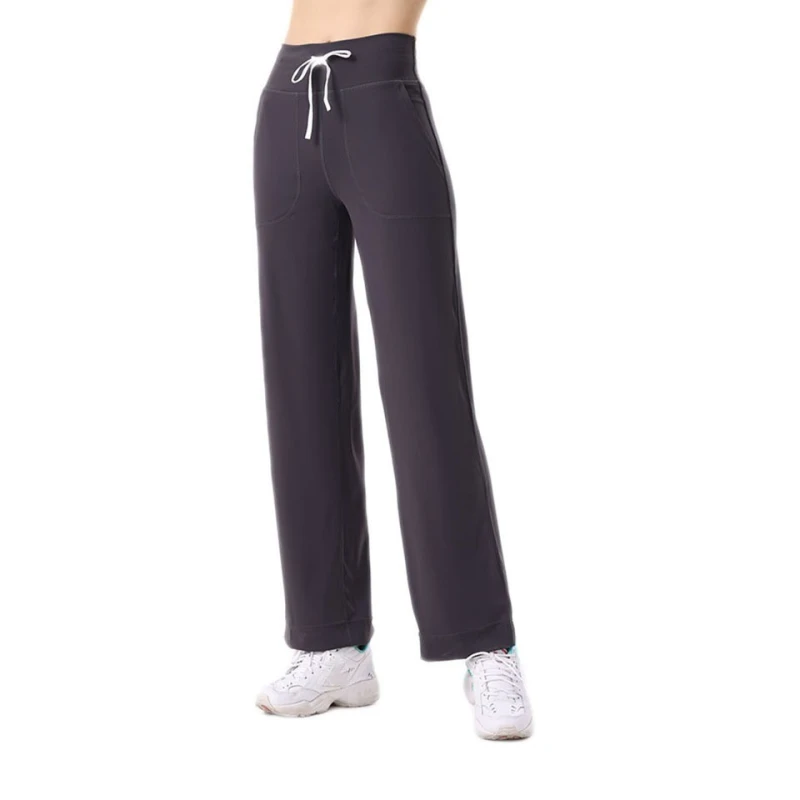 Women's casual loose fitting wide leg comfortable pants yoga