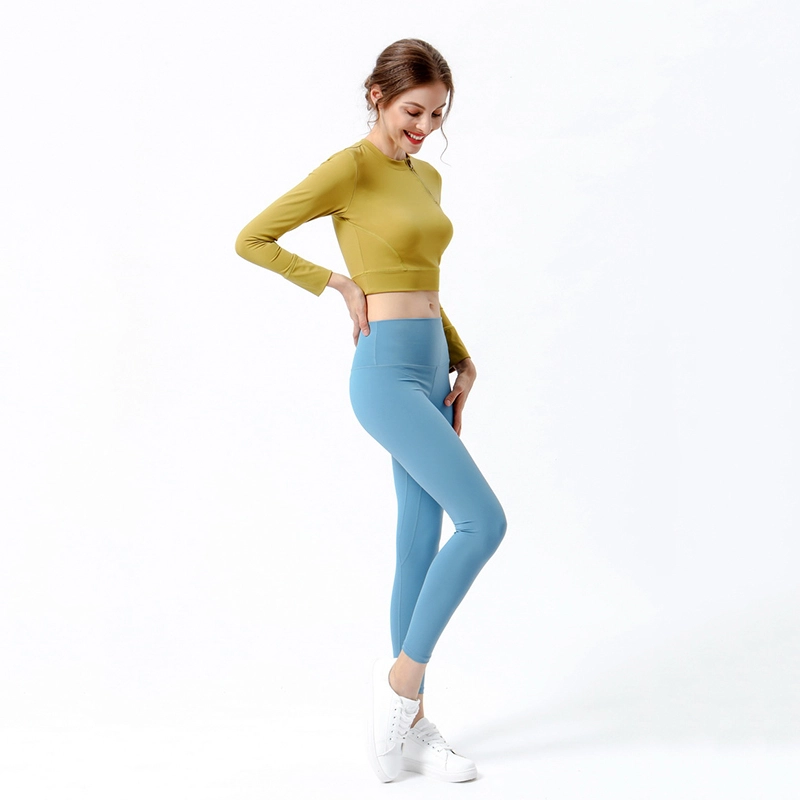 Crop Tops for Women Slim Fit Workout Shirts  Athletic Gym Top