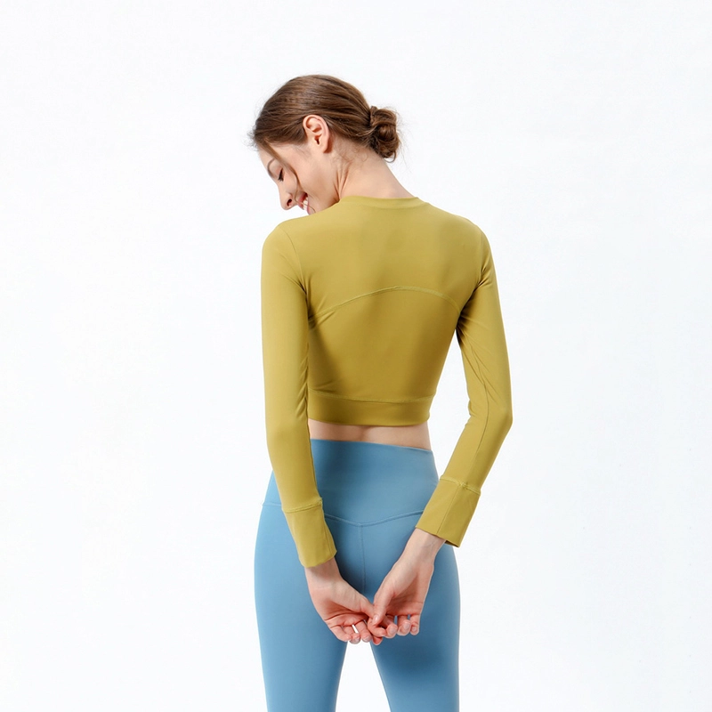 Crop Tops for Women Slim Fit Workout Shirts  Athletic Gym Top
