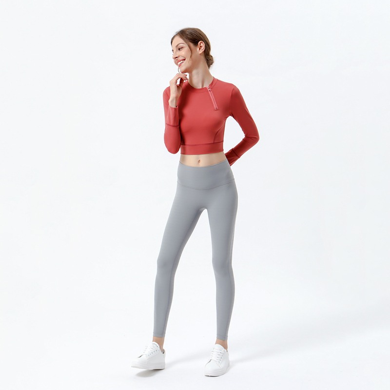 Crop Tops for Women Slim Fit Workout Shirts  Athletic Gym Top