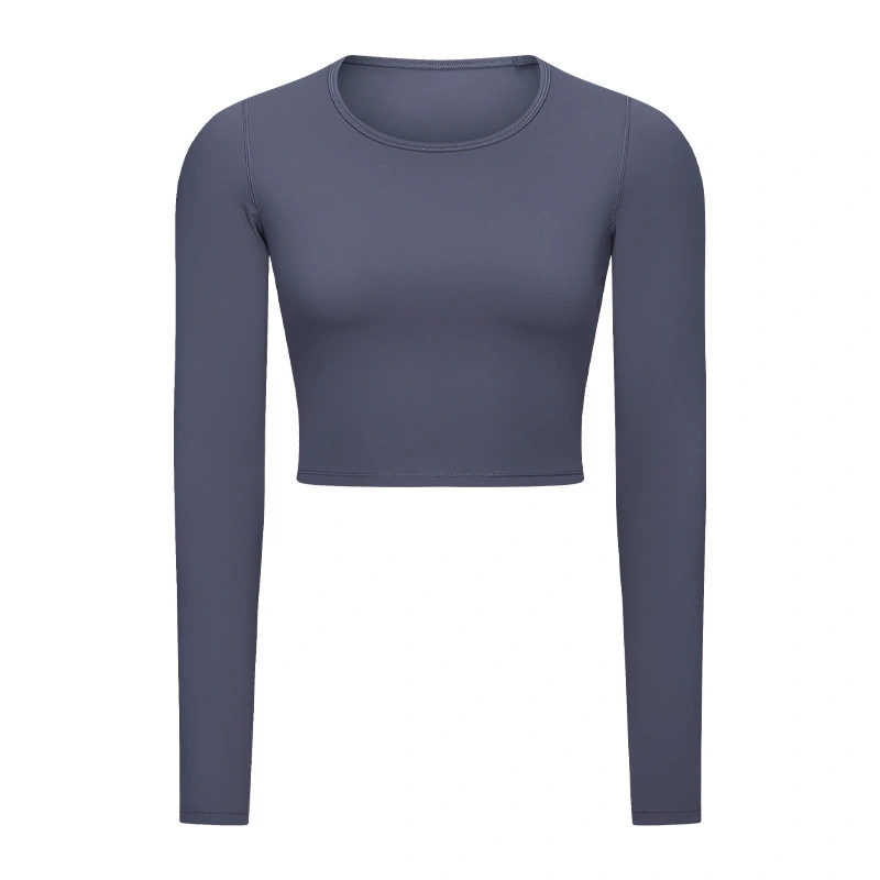 Women's Long Sleeve Crop Workout Tops