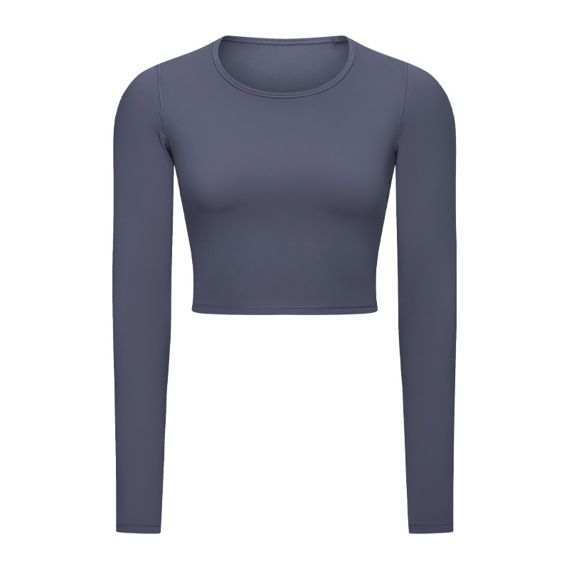 Women's Long Sleeve Crop Workout Tops
