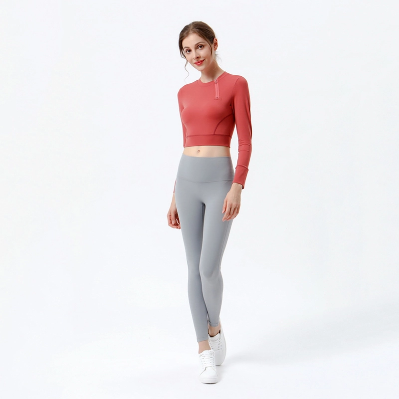 Crop Tops for Women Slim Fit Workout Shirts  Athletic Gym Top