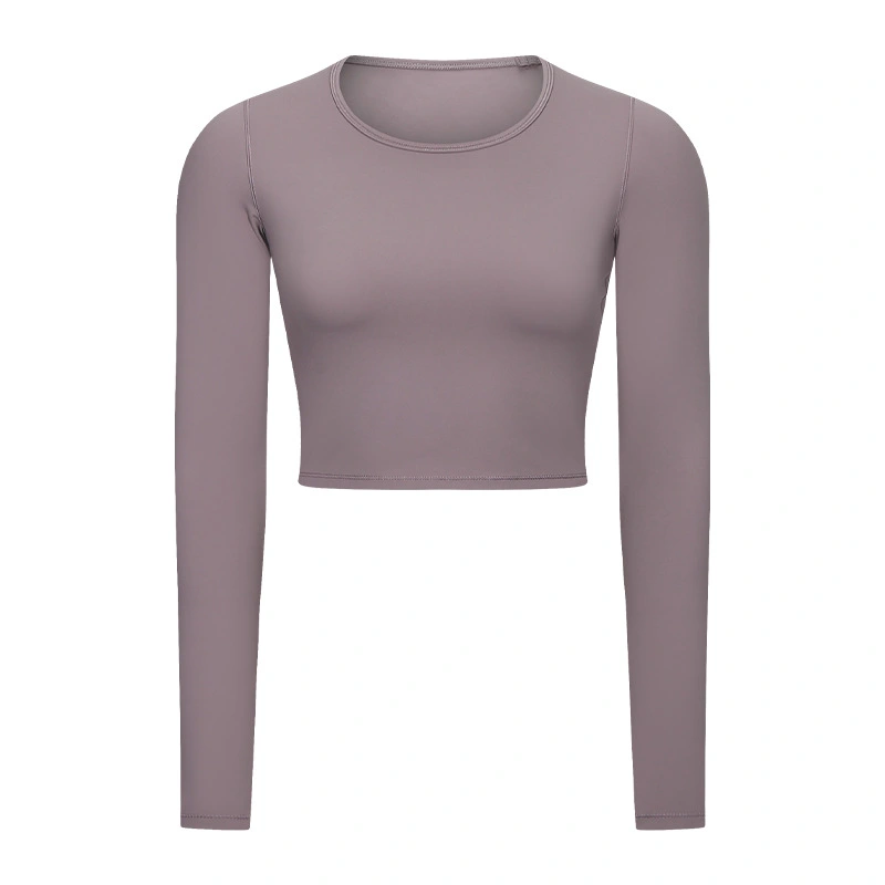 Women's Long Sleeve Crop Workout Tops
