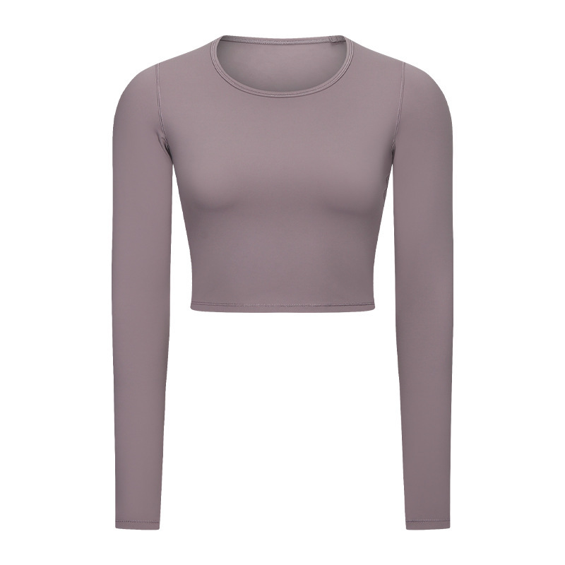 Women's Long Sleeve Crop Workout Tops