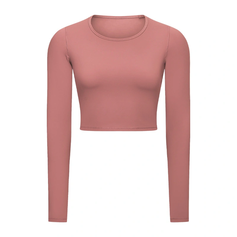 Women's Long Sleeve Crop Workout Tops