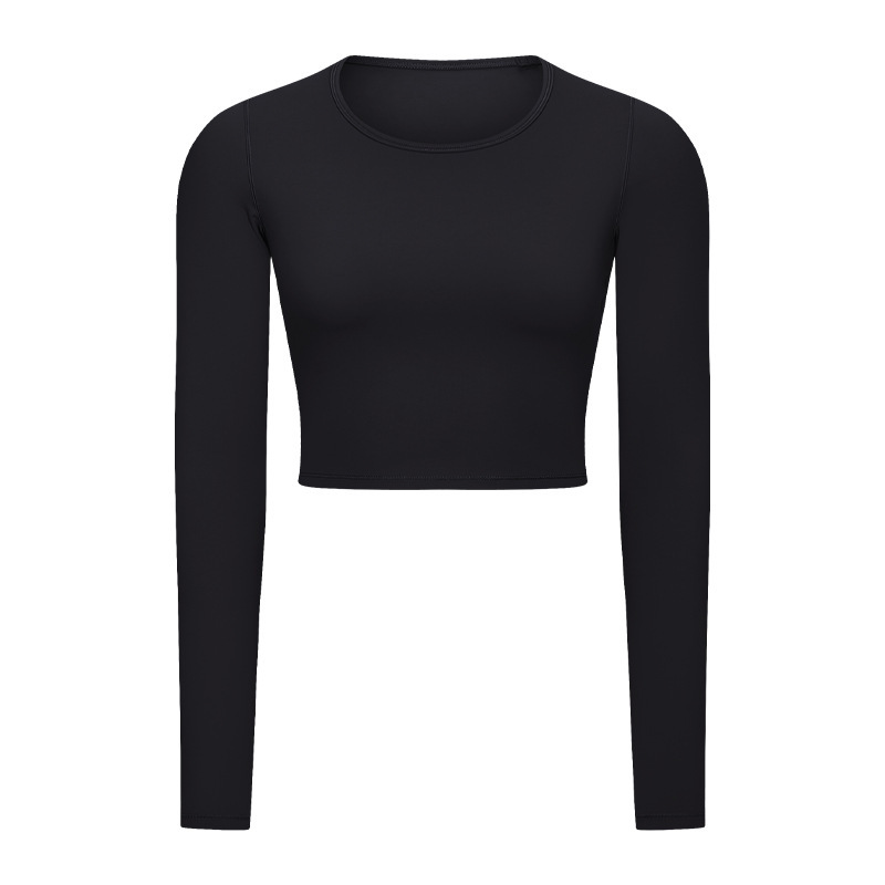 Women's Long Sleeve Crop Workout Tops