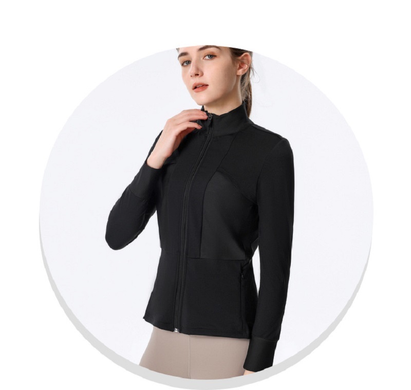 Women Zip up Athletic Running Jacket Lightweight Workout Yoga