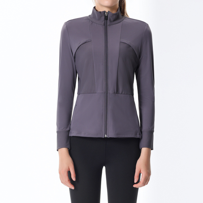 Women Zip up Athletic Running Jacket Lightweight Workout Yoga