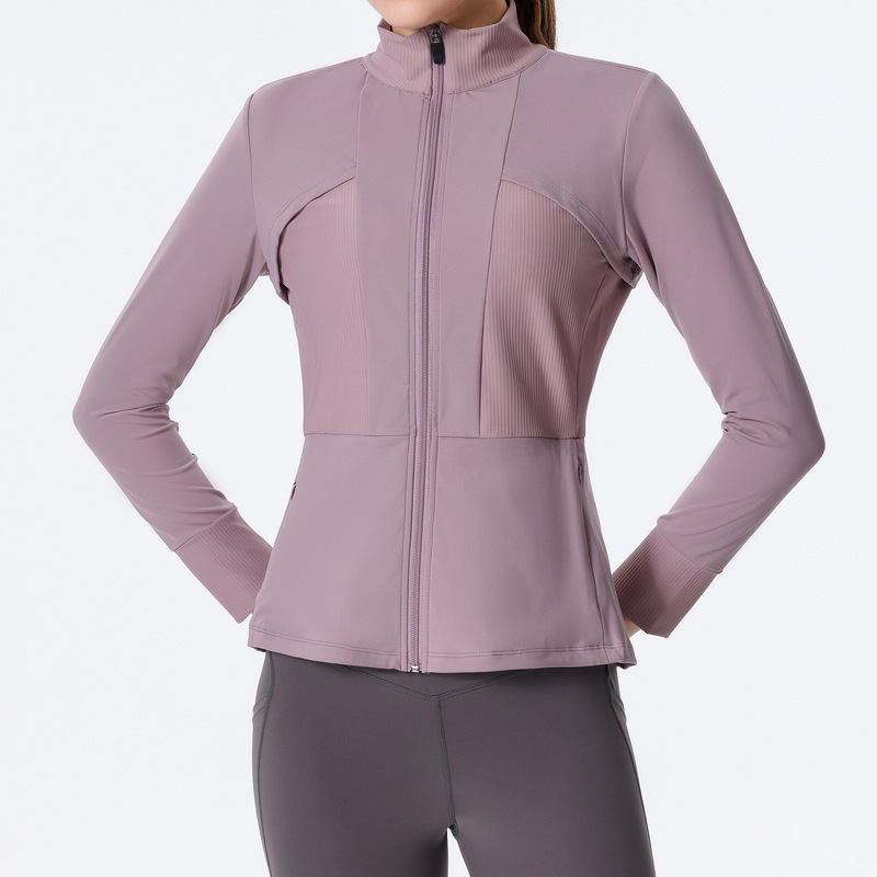 Women Zip up Athletic Running Jacket Lightweight Workout Yoga