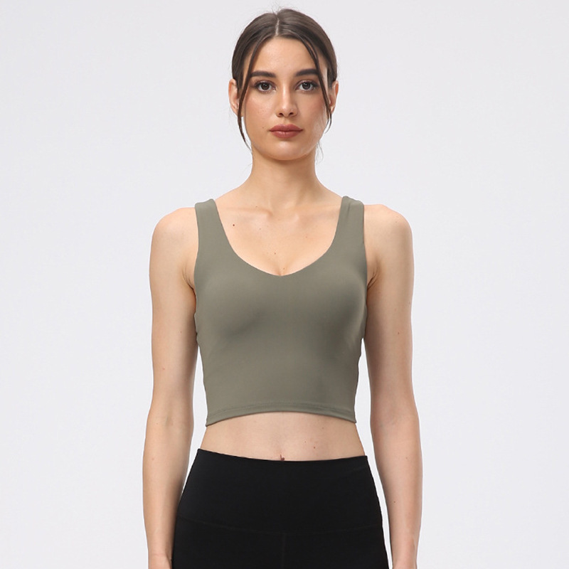 Womens' Racerback Workout Tank Tops with Built in Bra Sleeveless Slim Fit