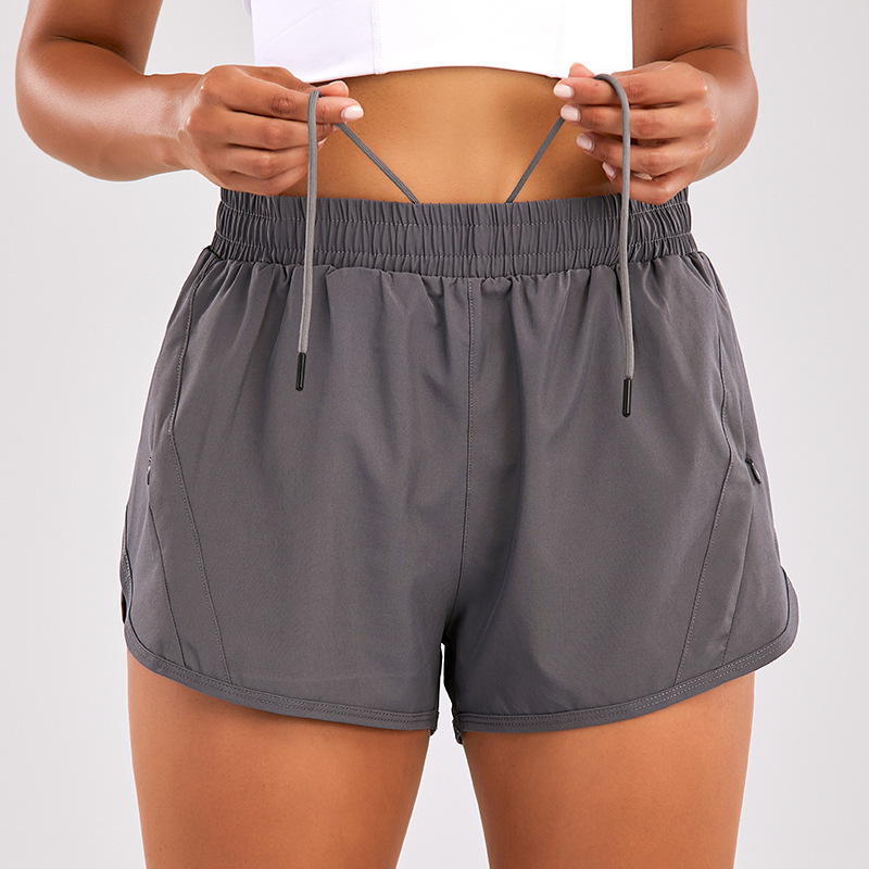 Womens 4" Running Shorts Quick Dry Athletic Active Hiking Shorts High Waisted Workout Shorts with Liner