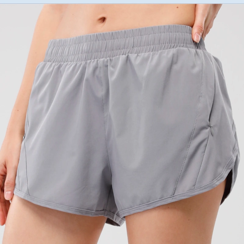Womens 4" Running Shorts Quick Dry Athletic Active Hiking Shorts High Waisted Workout Shorts with Liner