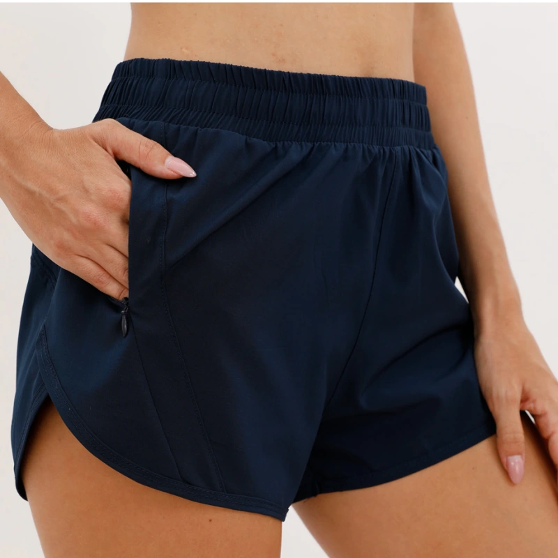 Womens 4" Running Shorts Quick Dry Athletic Active Hiking Shorts High Waisted Workout Shorts with Liner
