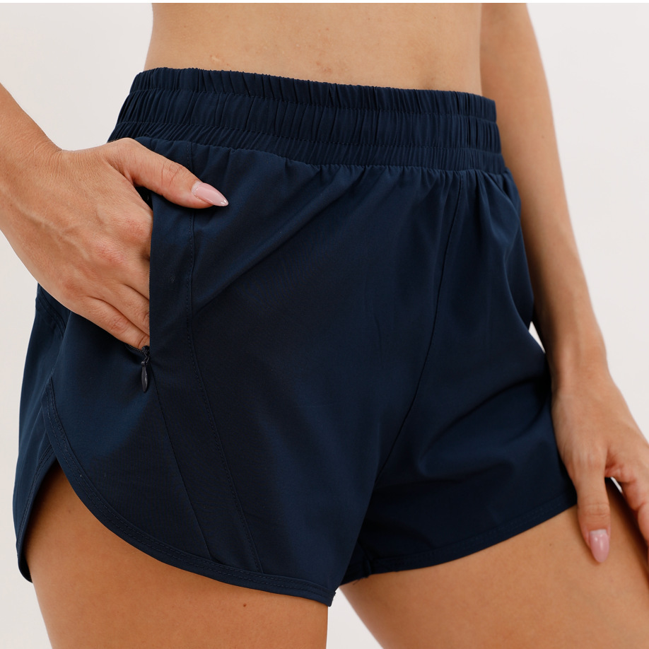 Womens 4" Running Shorts Quick Dry Athletic Active Hiking Shorts High Waisted Workout Shorts with Liner
