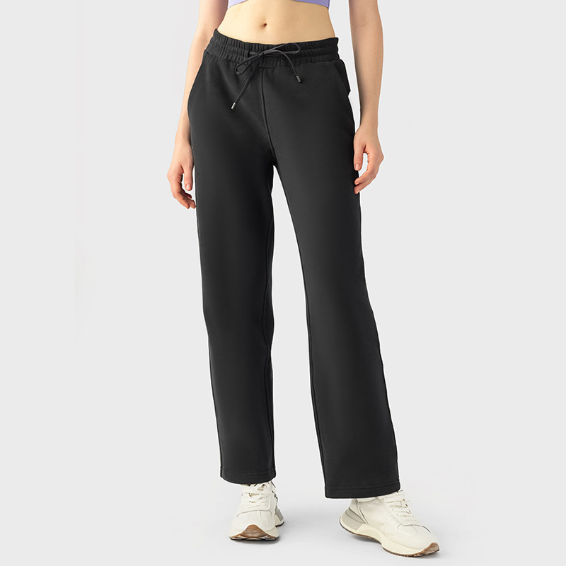 Women’s Casual Lounge Yoga Pants with Pockets - Soft Wide Leg Pajama Pants