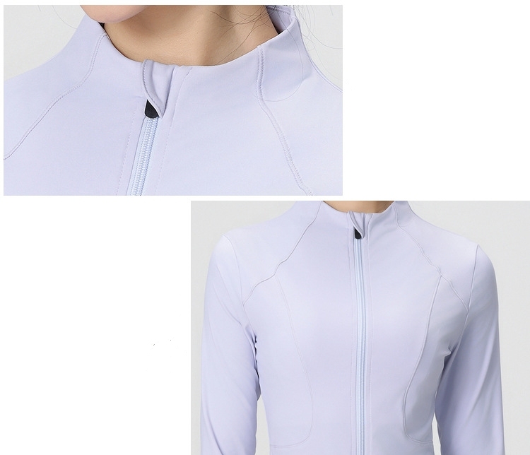 Women's Slim Fit yoga Full Zip Athletic Running Sports Workout Jacket with Pockets