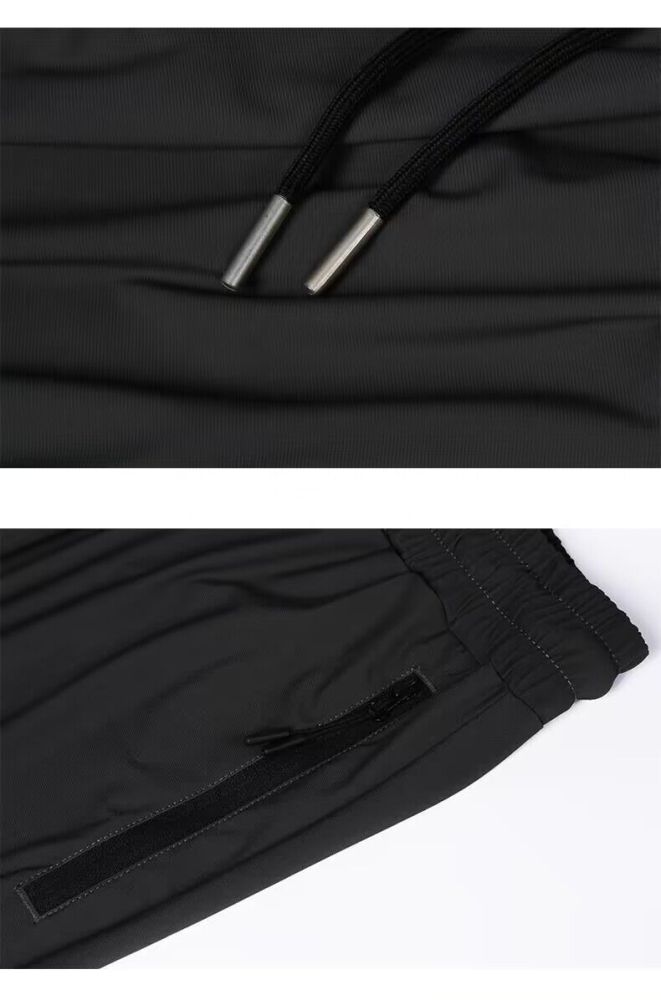 Mens Sweatpants with Zipper Pockets Open Bottom Athletic Pants for Workout,Running,Training,Jogging,Gym