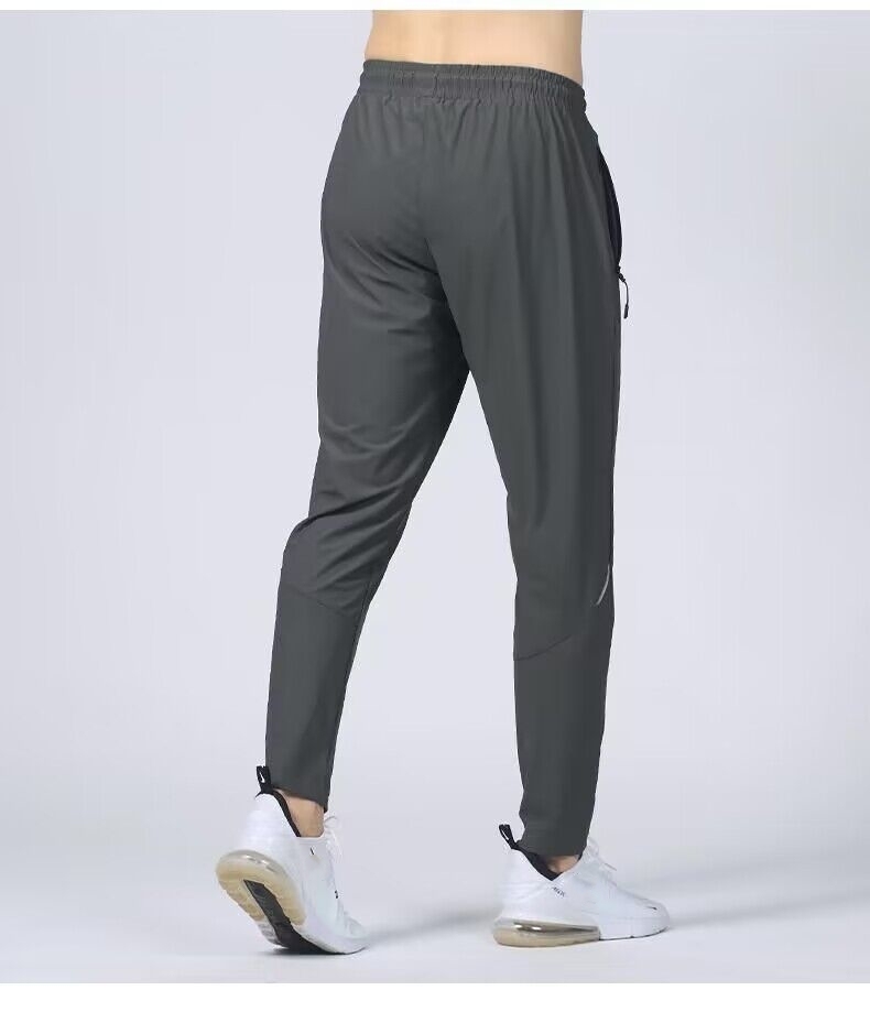 Mens Sweatpants with Zipper Pockets Open Bottom Athletic Pants for Workout,Running,Training,Jogging,Gym