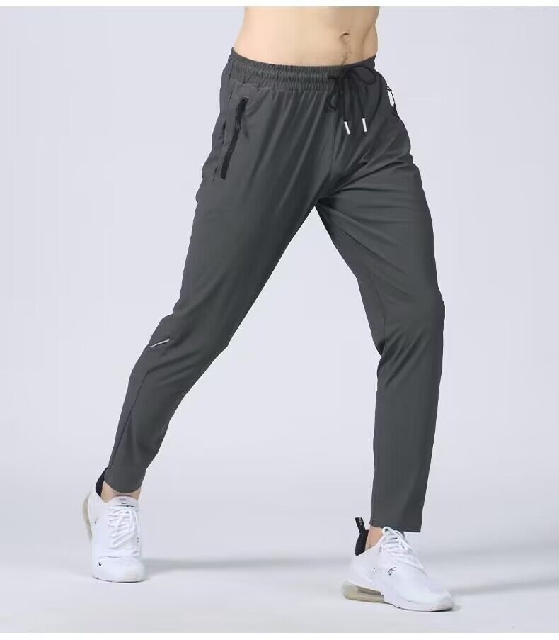 Mens Sweatpants with Zipper Pockets Open Bottom Athletic Pants for Workout,Running,Training,Jogging,Gym