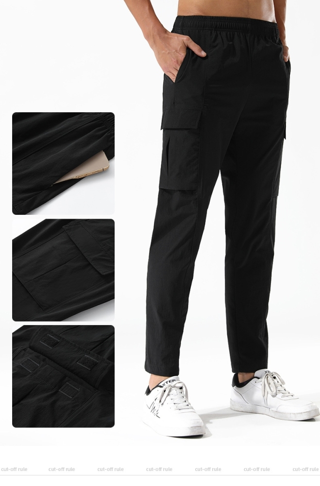 Men's Slim Joggers Workout Pants for Gym Running and Bodybuilding Athletic Bottom Sweatpants with Deep Pockets