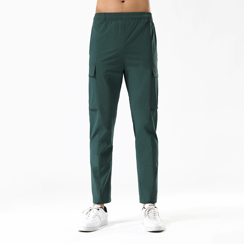 Men's Slim Joggers Workout Pants for Gym Running and Bodybuilding Athletic Bottom Sweatpants with Deep Pockets