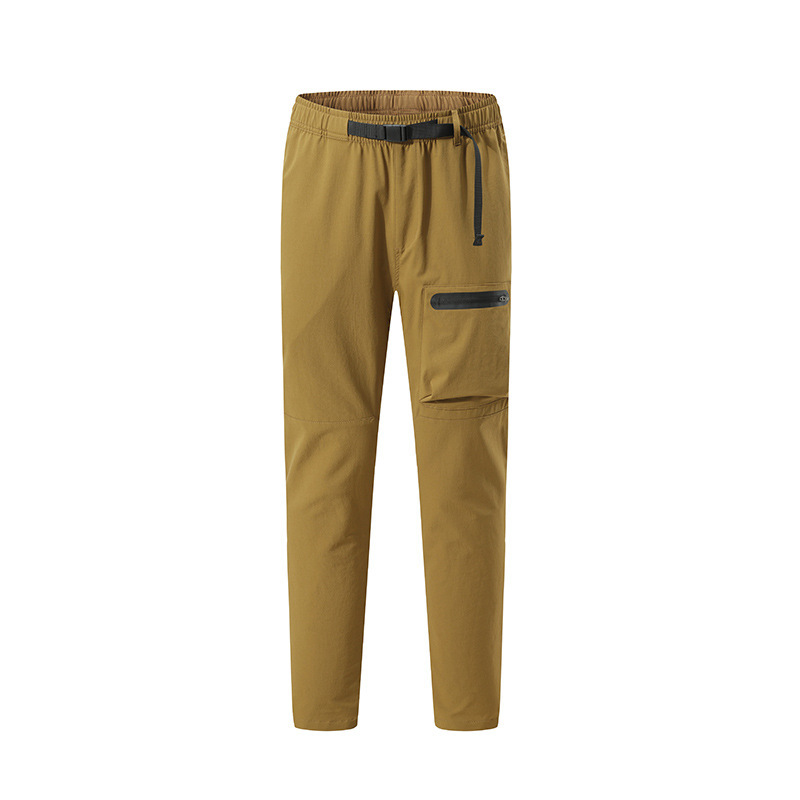 Men's Heavyweight Fleece Cargo Sweatpants Stretch Elastic Waist Trousers Drawstring Loose Fit Joggers with Pockets