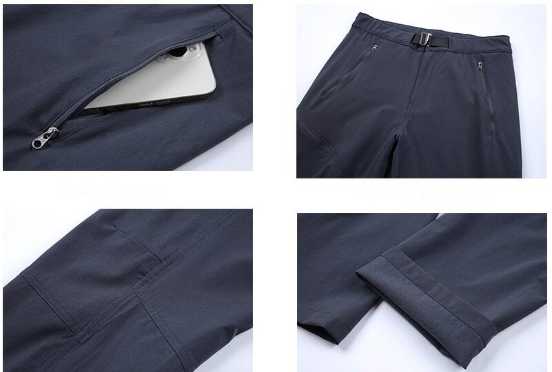 Men's Lightweight Zip Pockets Slim Fit Workout Athletic Active Sports Running Jogger Pants