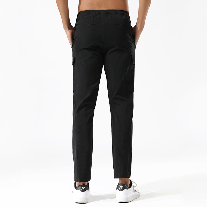 Men's Slim Joggers Workout Pants for Gym Running and Bodybuilding Athletic Bottom Sweatpants with Deep Pockets